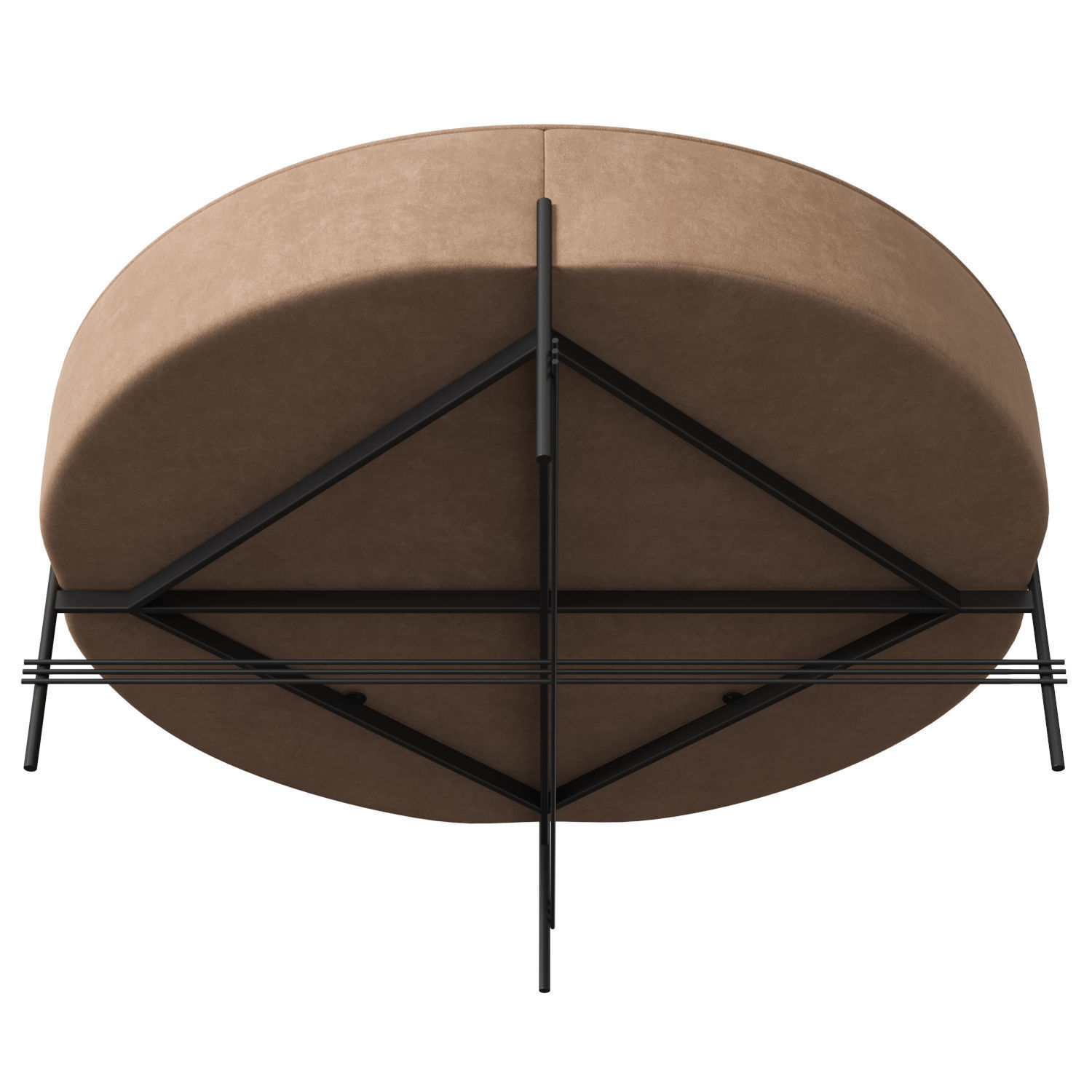 TS Pouffe Round Dia105 3D model_1