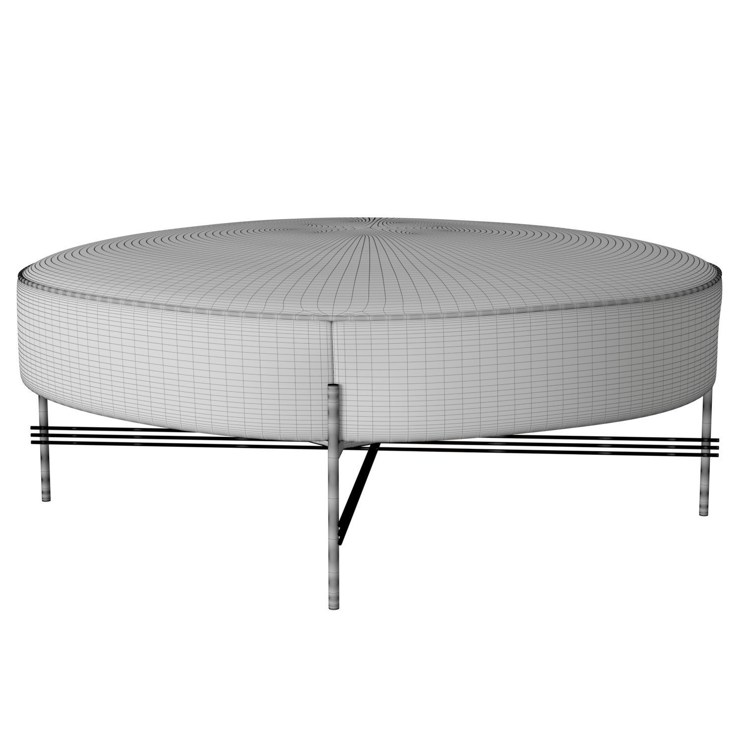 TS Pouffe Round Dia105 3D model_4