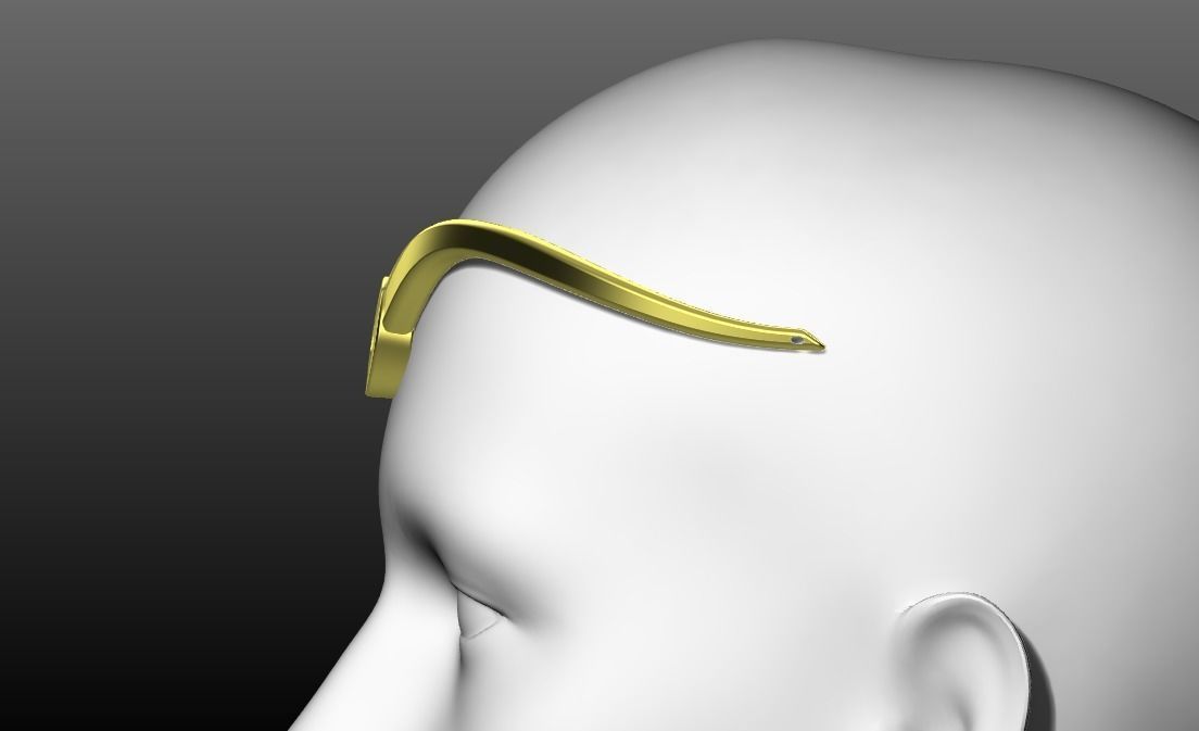 Thena Eternals Crown Headpiece 3D print model 3D print model_6