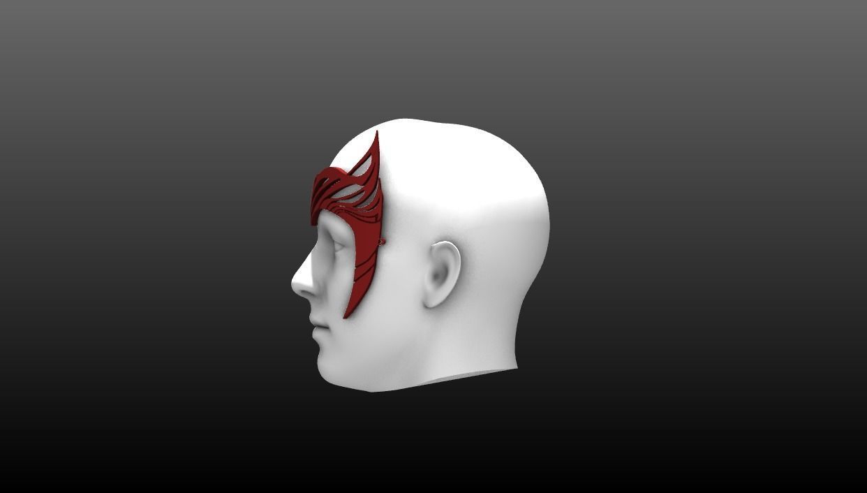 Scarlet Witch Wanda Multiverse of Madness Headpiece 3D print model_4