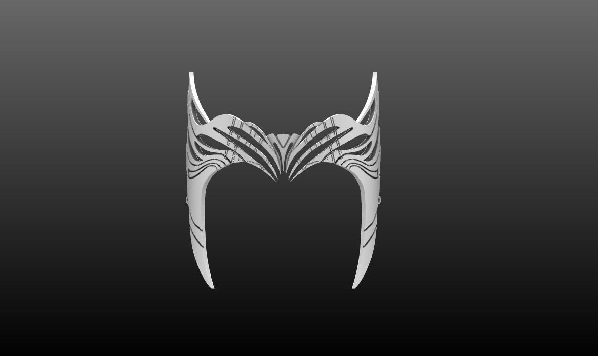 Scarlet Witch Wanda Multiverse of Madness Headpiece 3D print model_5