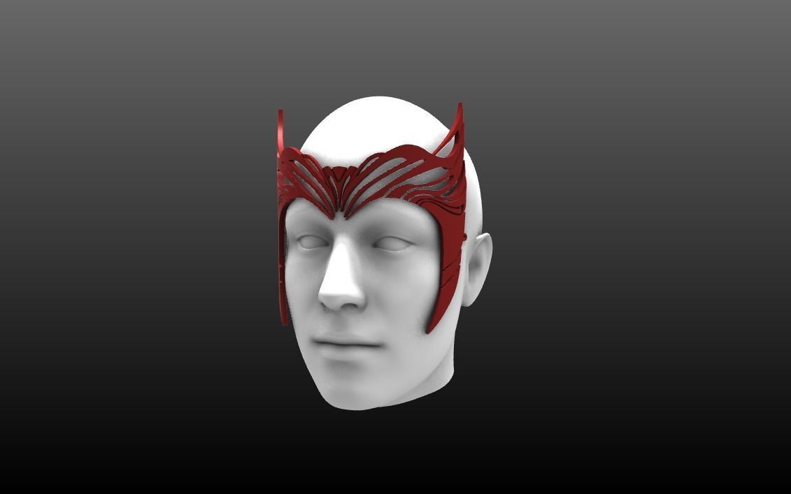 Scarlet Witch Wanda Multiverse of Madness Headpiece 3D print model_2