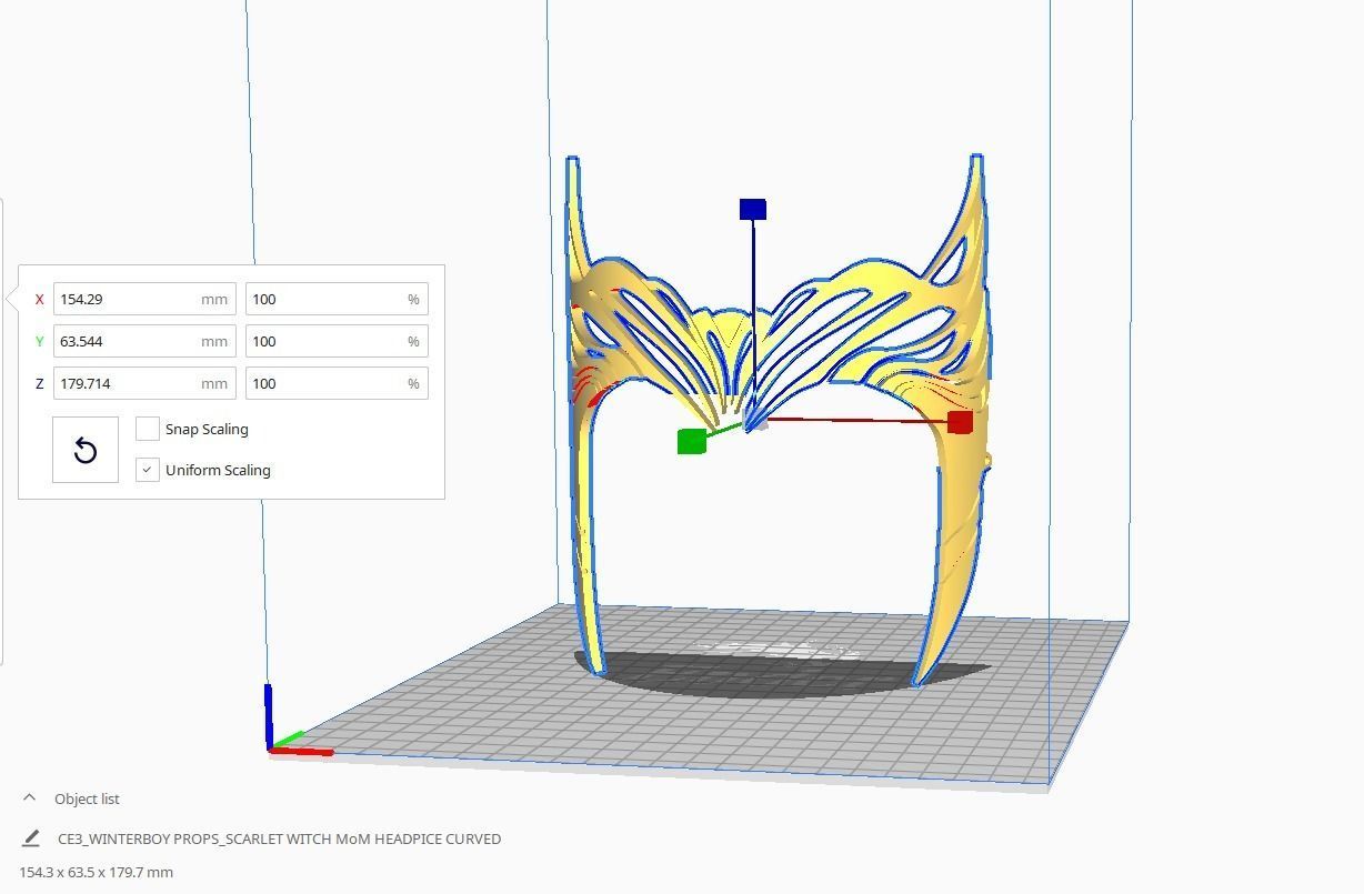 Scarlet Witch Wanda Multiverse of Madness Headpiece 3D print model_7