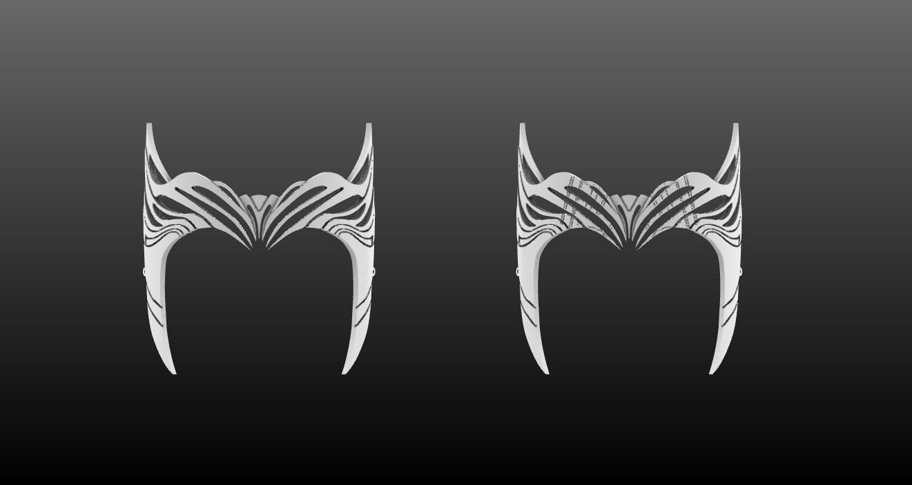 Scarlet Witch Wanda Multiverse of Madness Headpiece 3D print model_6