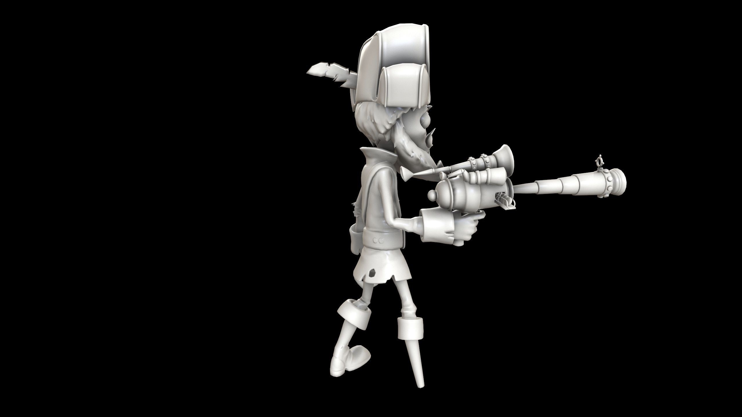 Plants vs Zombies - Captain Deadbeard - Pirate 3D print model_5