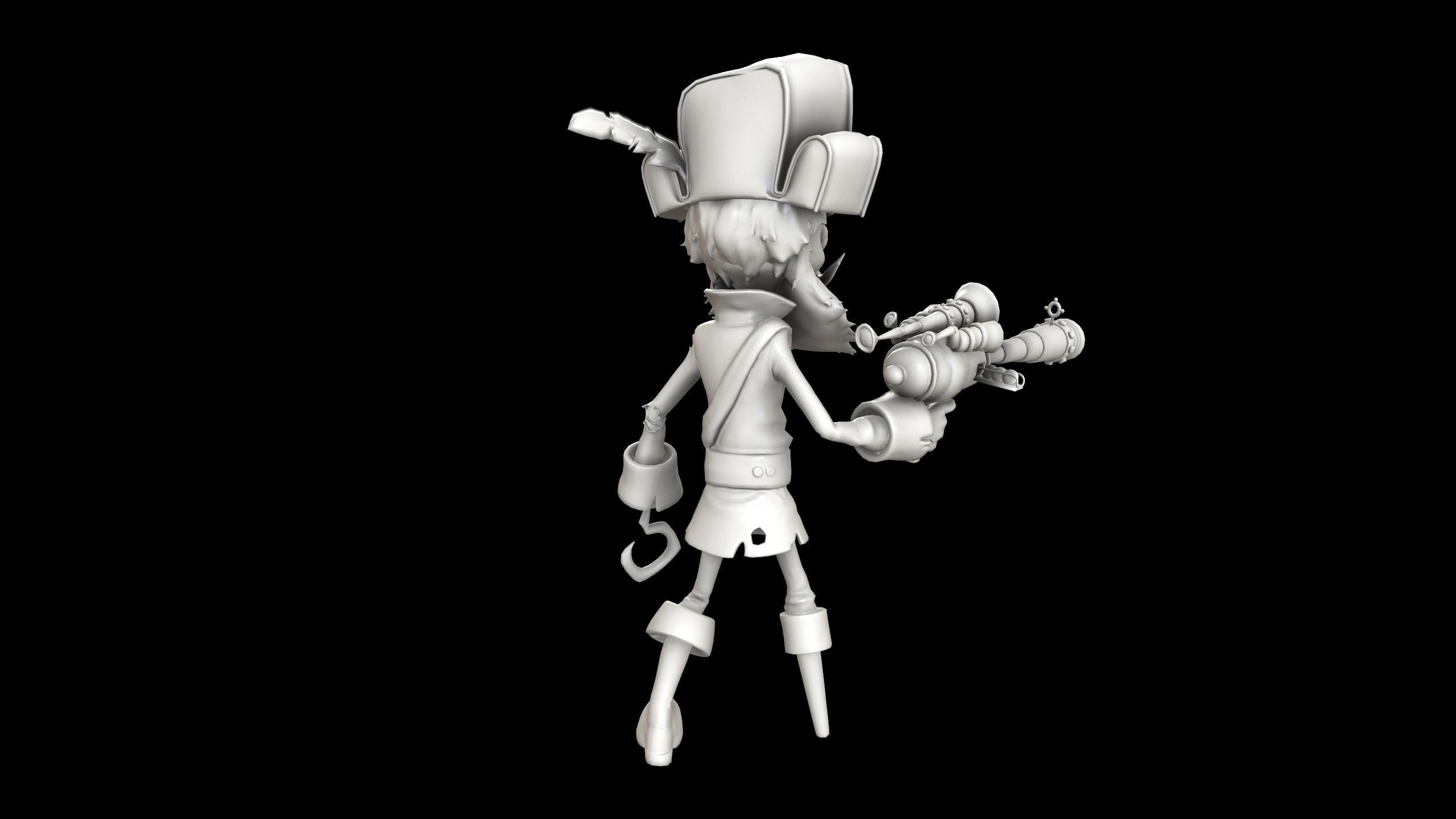 Plants vs Zombies - Captain Deadbeard - Pirate 3D print model_6