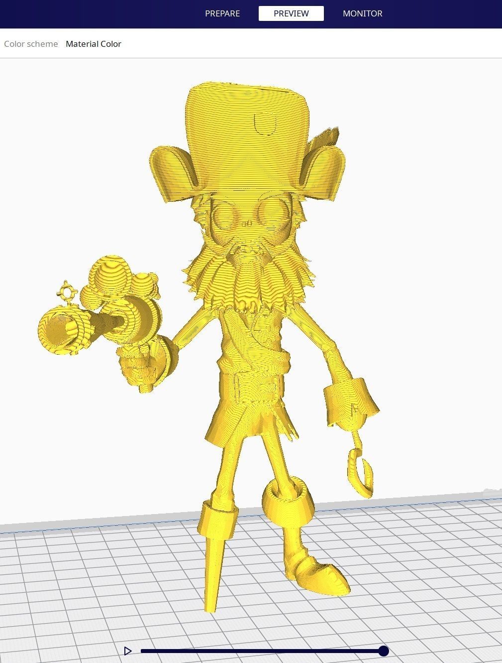Plants vs Zombies - Captain Deadbeard - Pirate 3D print model_1