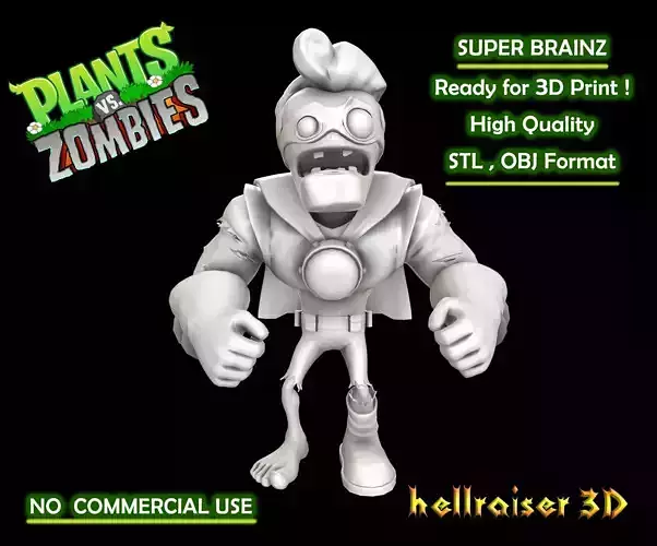Plants vs Zombies - Super Brainz - Super Hero