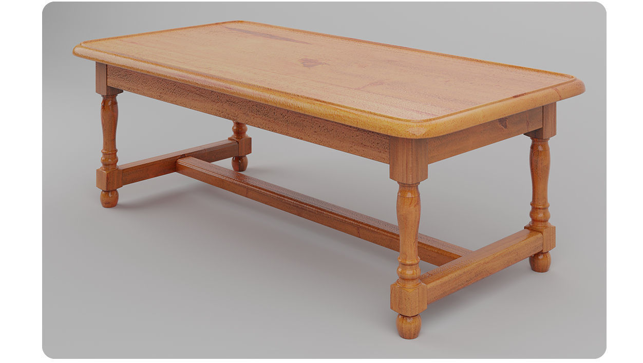 Dinner table 3D model_5