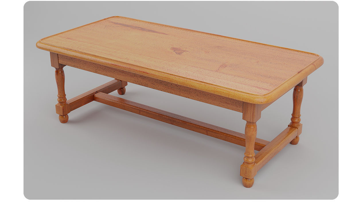 Dinner table 3D model_7