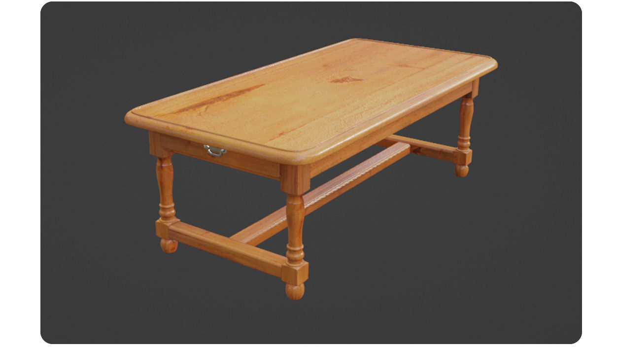 Dinner table 3D model_8