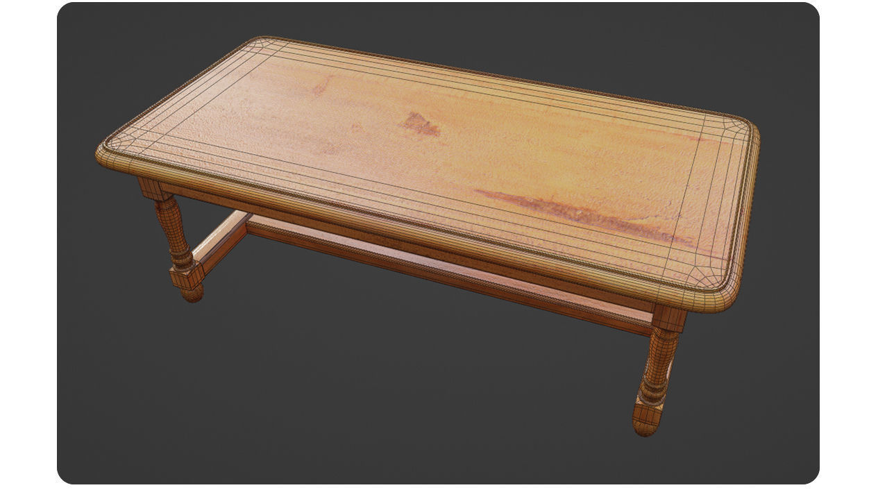 Dinner table 3D model_13