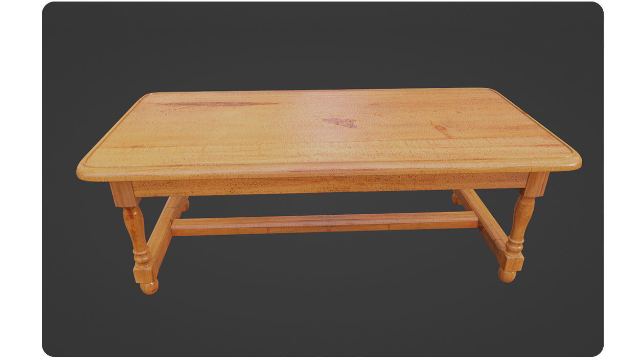 Dinner table 3D model_9