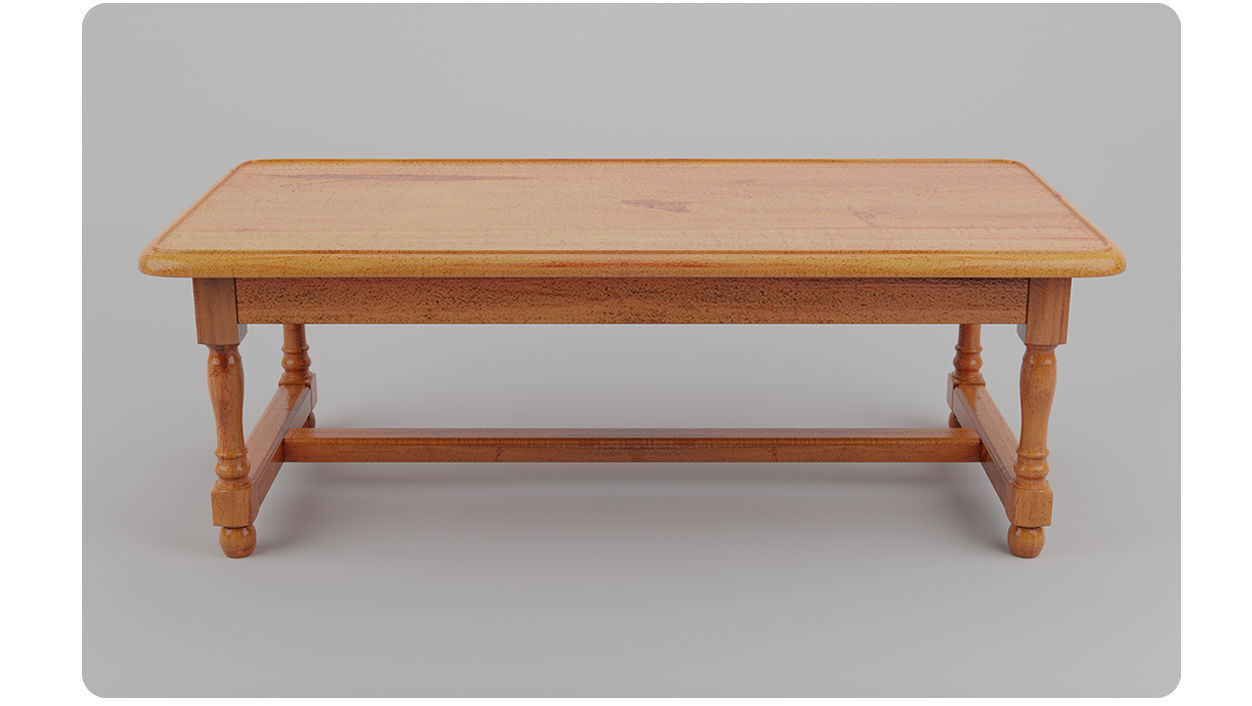 Dinner table 3D model_6