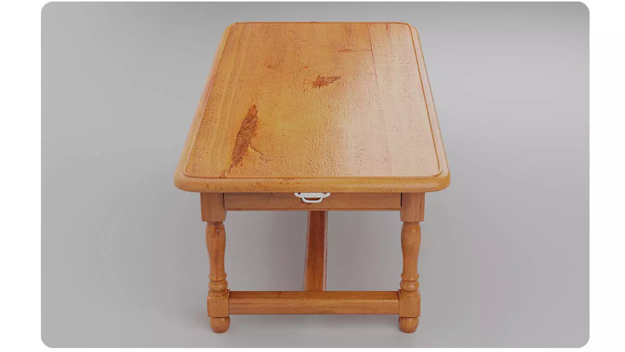 Dinner table 3D model_0