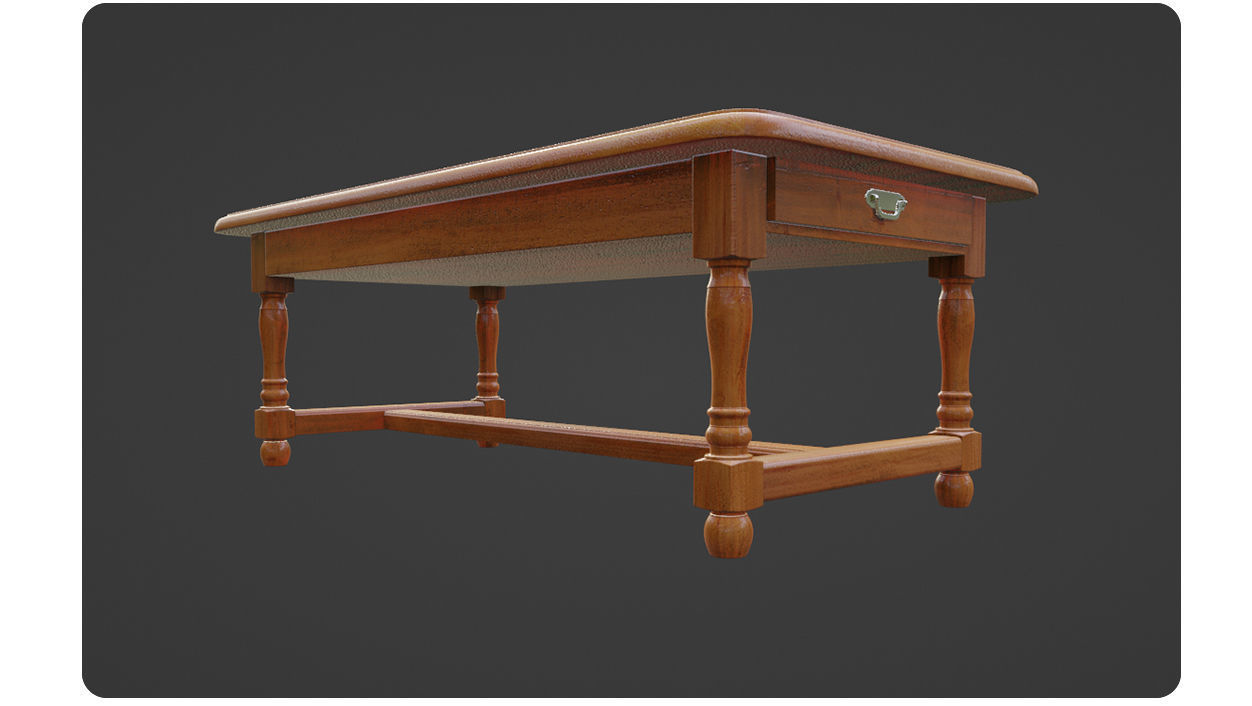 Dinner table 3D model_11