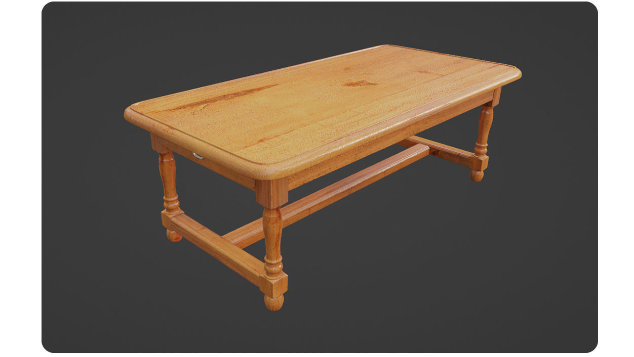 Dinner table 3D model_10