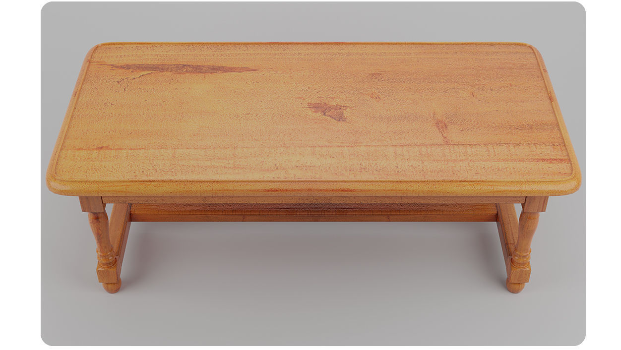 Dinner table 3D model_1