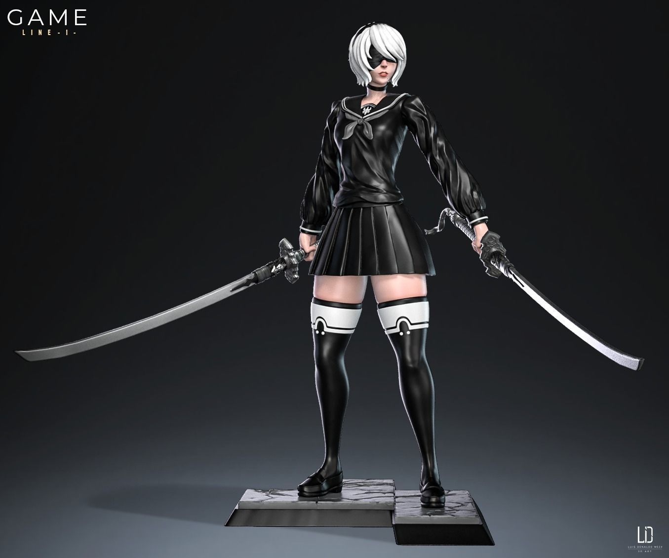 2B - 3D print - STL  3D print model_2