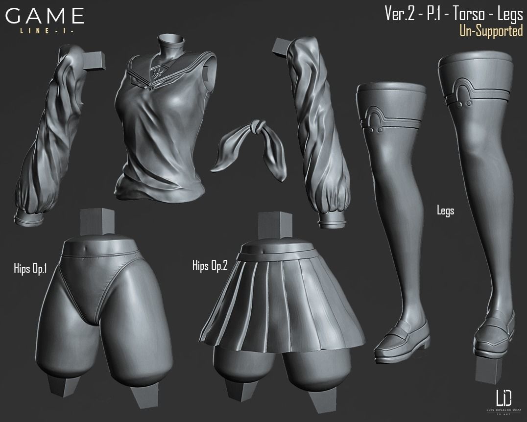 2B - 3D print - STL  3D print model_3