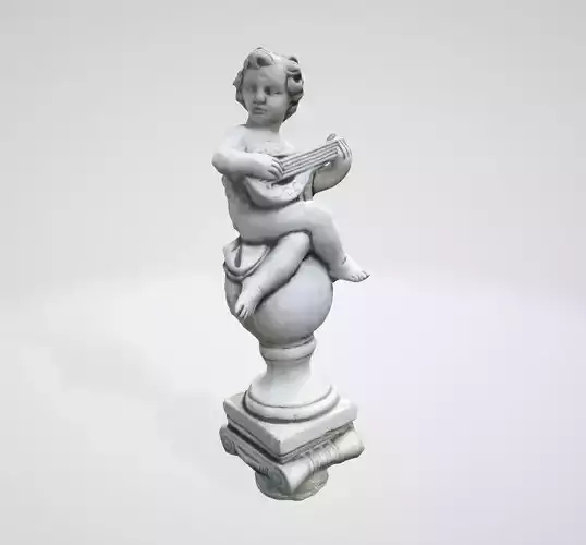 monument13 statue of cupid with guitar