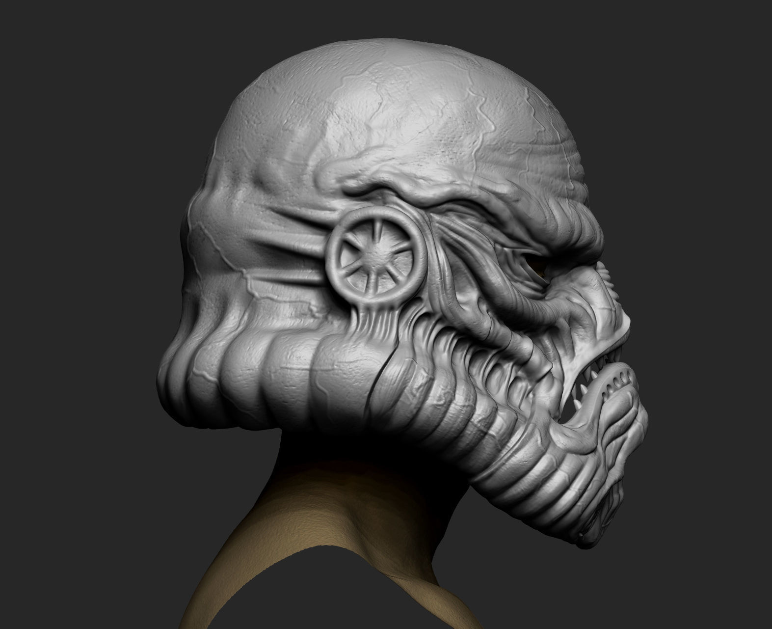 Exclusive Organic Stormtrooper helmet Star Wars 3D print model_7