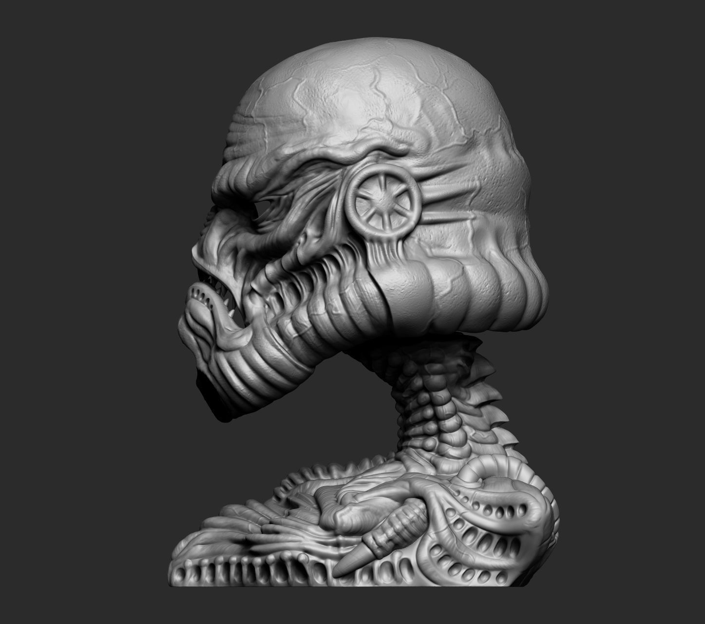 Exclusive Organic Stormtrooper helmet Star Wars 3D print model_5