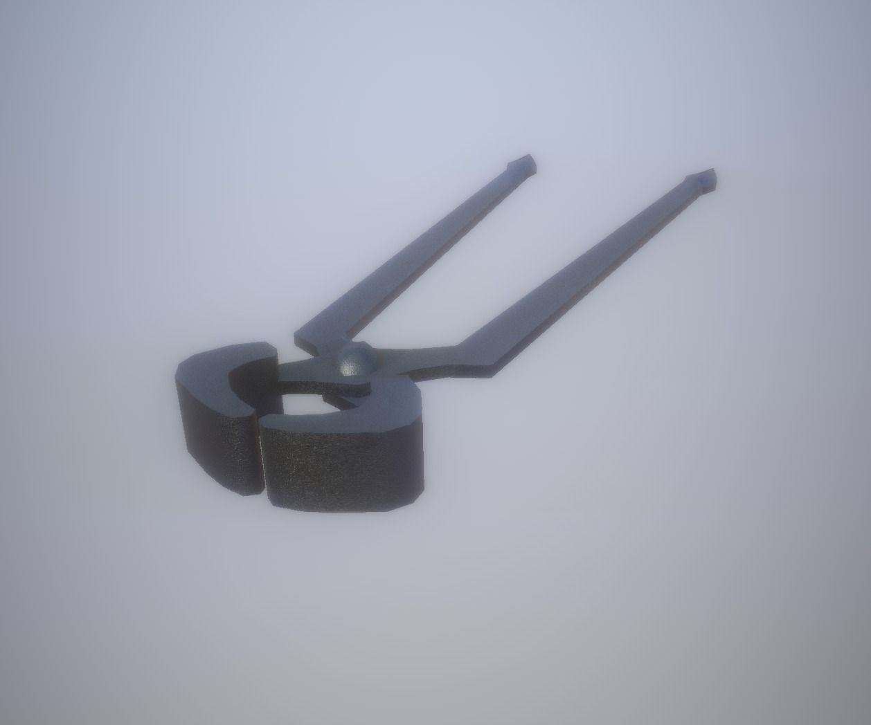 Game Ready LP Tongs Blacksmith PBR hand tool Low-poly 3D model