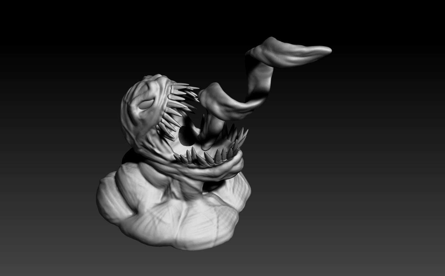 Venom pen holder 3D print model_13