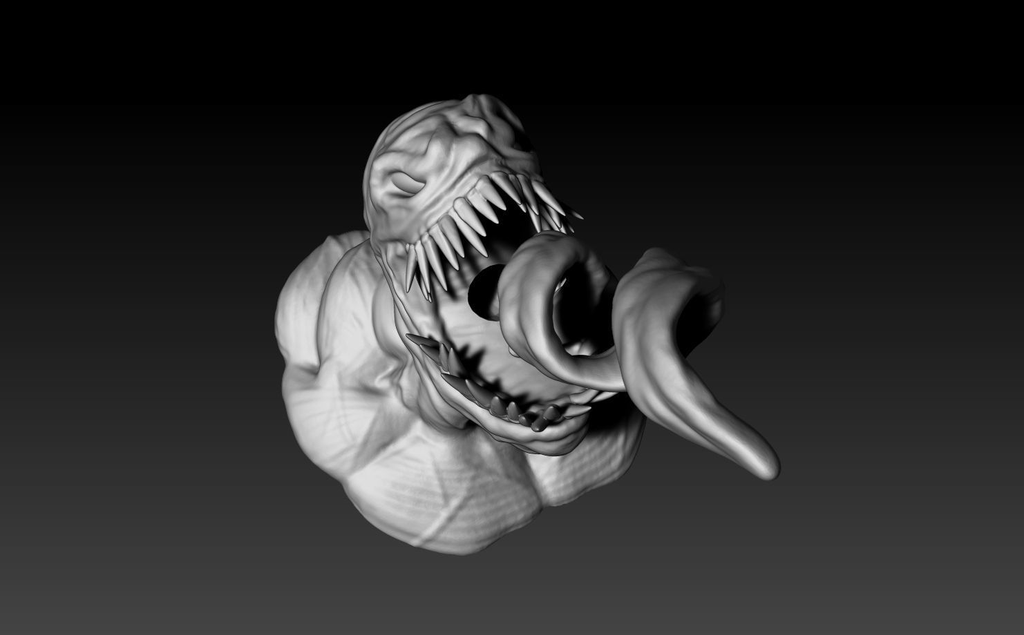Venom pen holder 3D print model_14