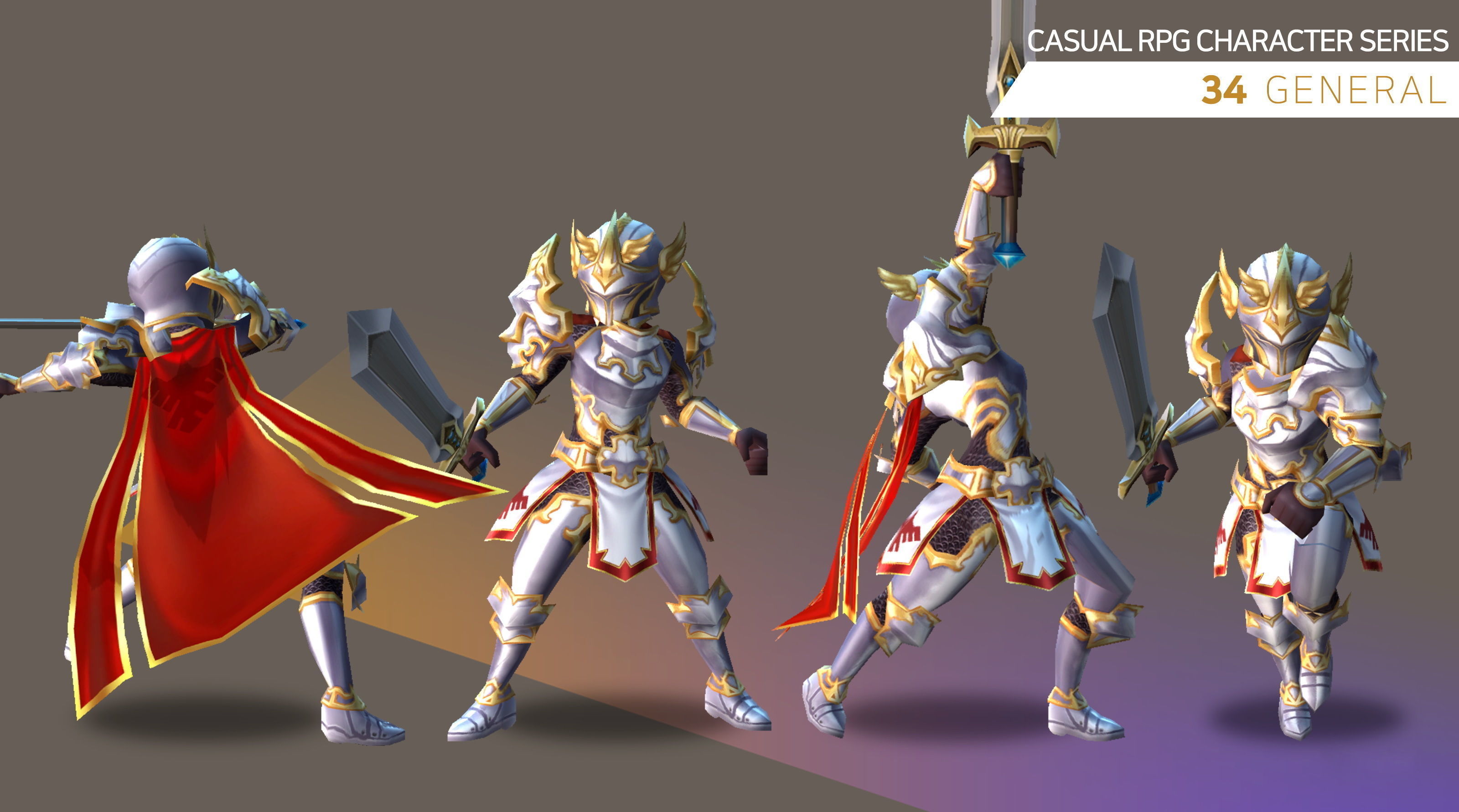 Casual RPG Character - 34 General Low-poly 3D model_3