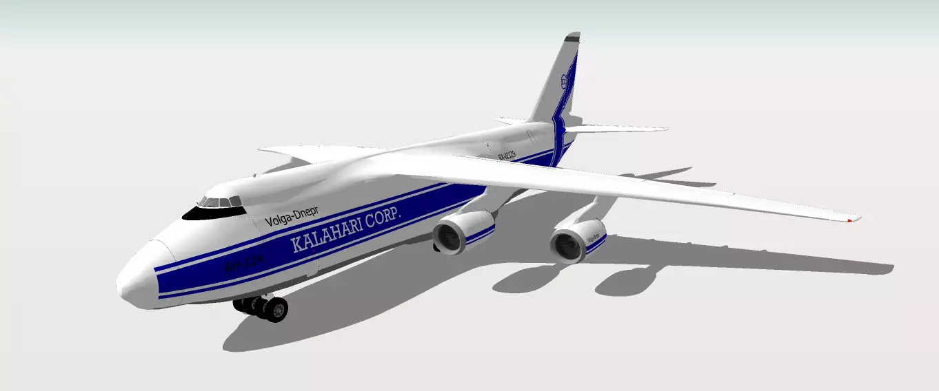 AVION airplane flying in sky Free 3D model
