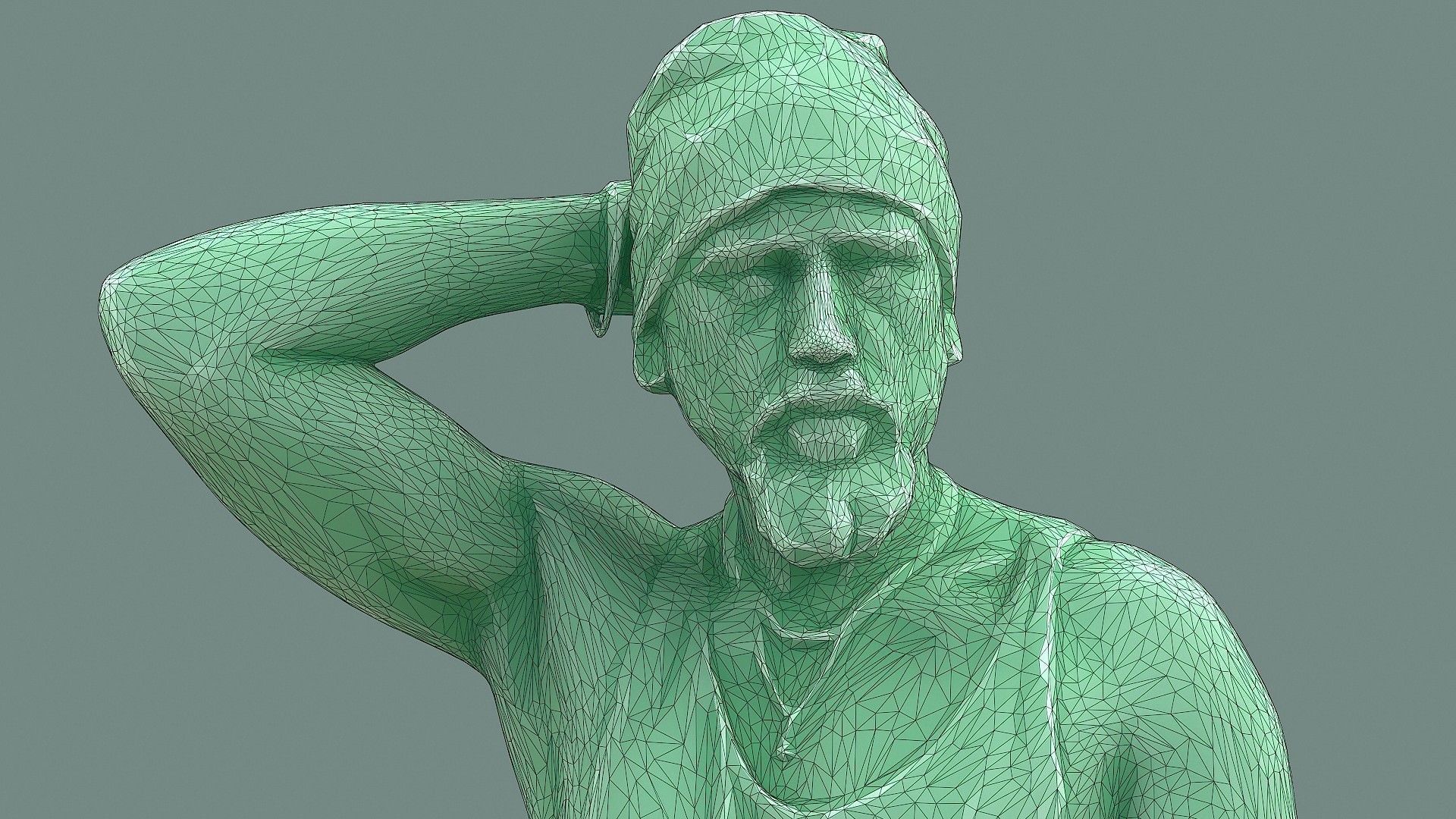 Ooops man with tattoos 3D model_9