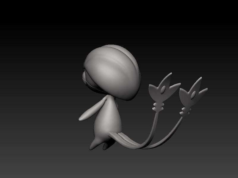 pokemon uxie 3D print model_4