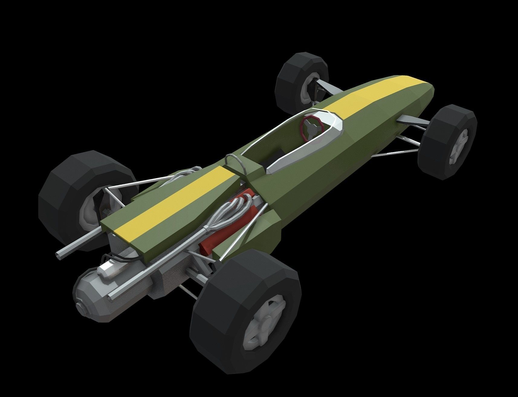 Lotus 43 Low Poly Low-poly 3D model_1