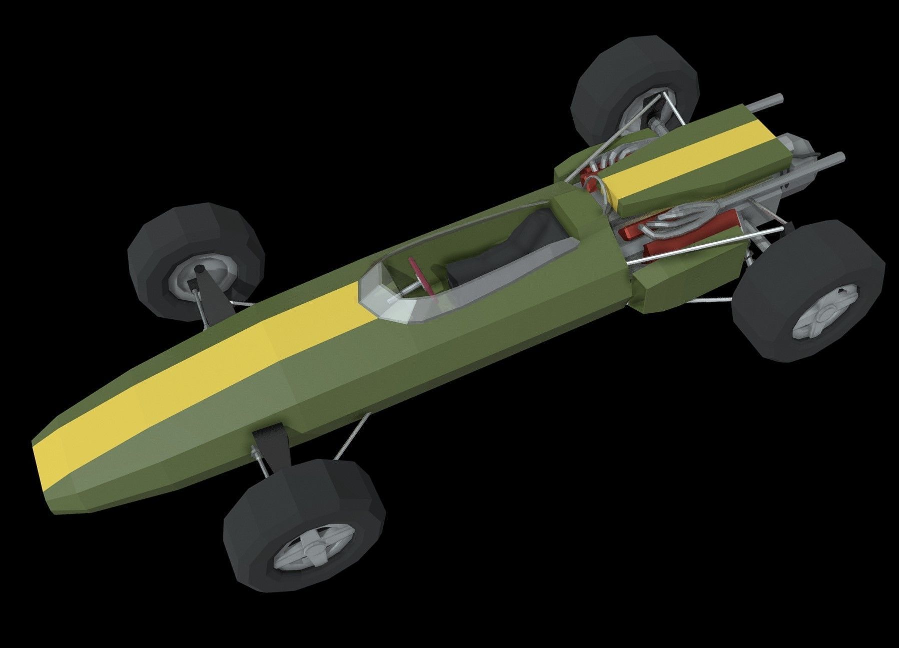 Lotus 43 Low Poly Low-poly 3D model_6