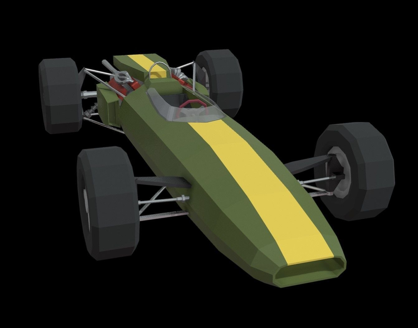 Lotus 43 Low Poly Low-poly 3D model_4
