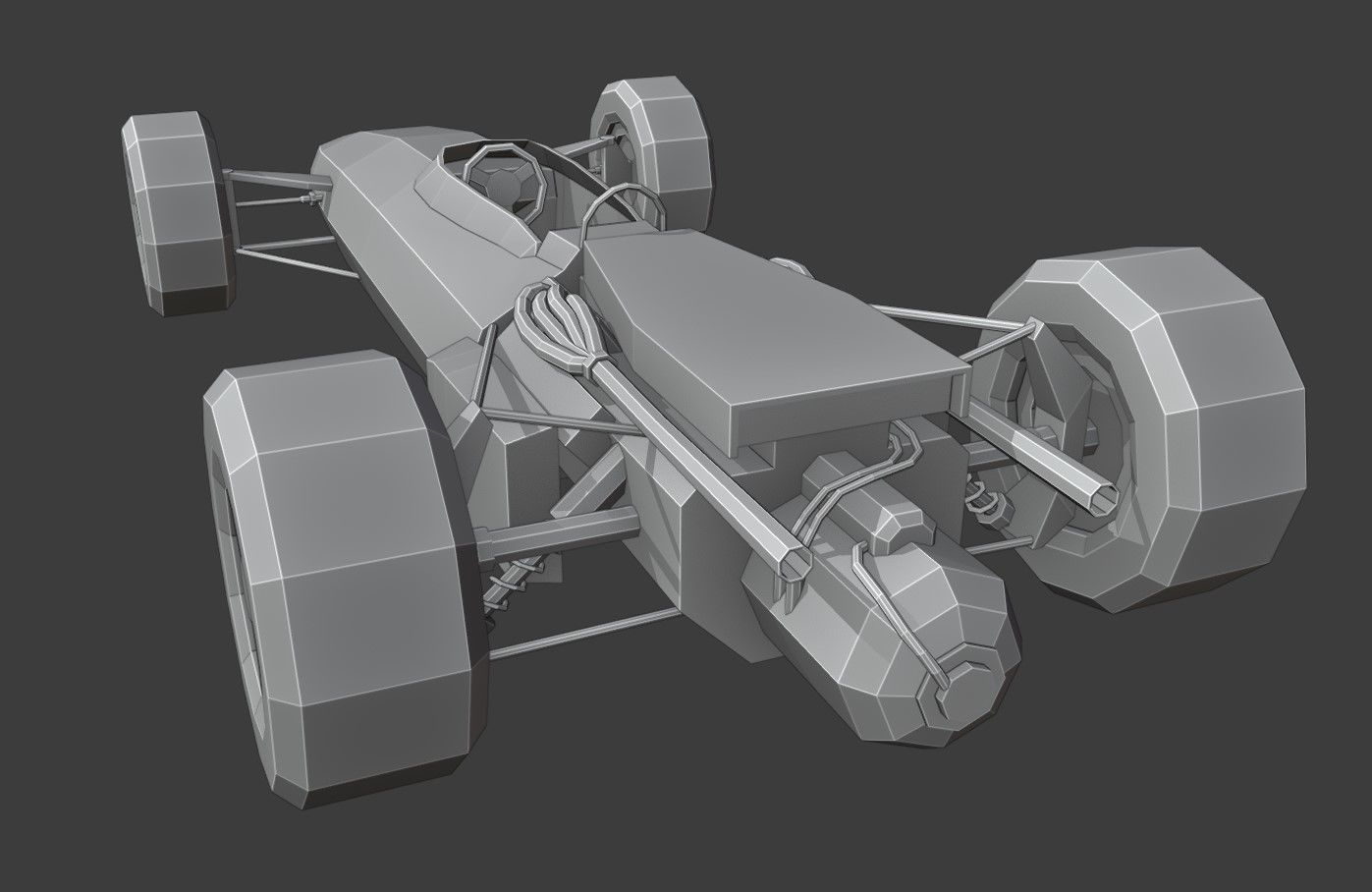 Lotus 43 Low Poly Low-poly 3D model_9