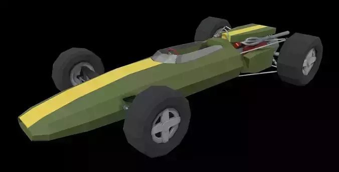 Lotus 43 Low Poly Low-poly 3D model