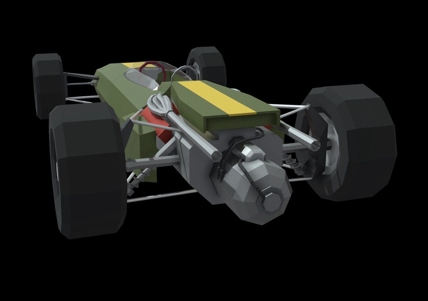 Lotus 43 Low Poly Low-poly 3D model_2