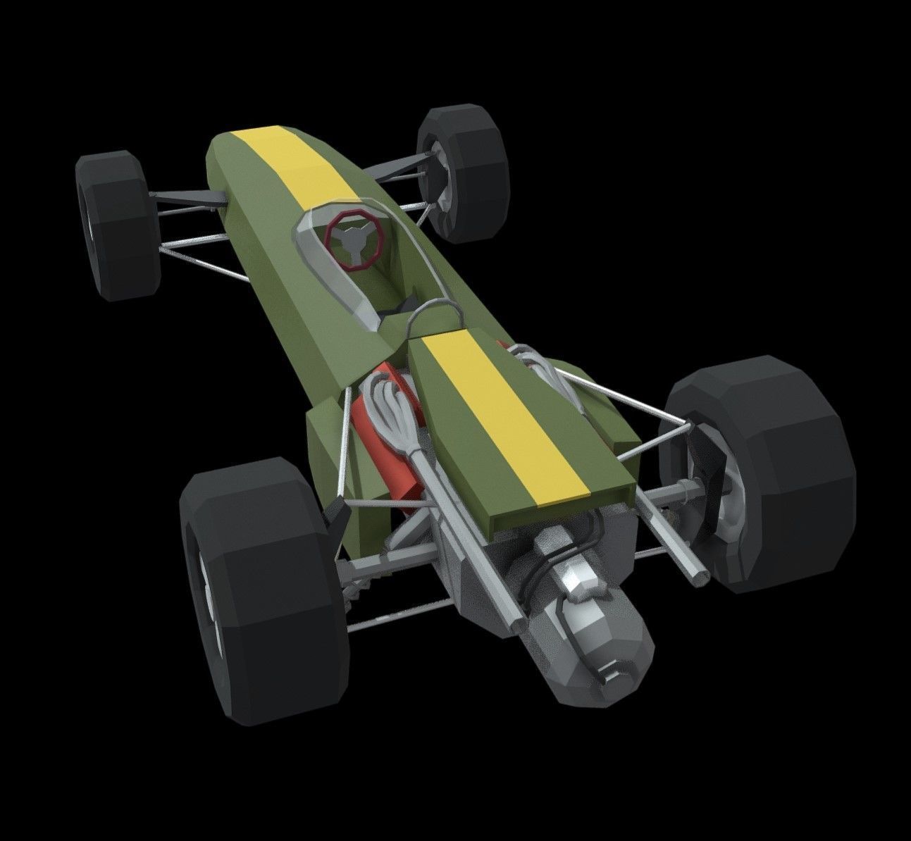 Lotus 43 Low Poly Low-poly 3D model_3