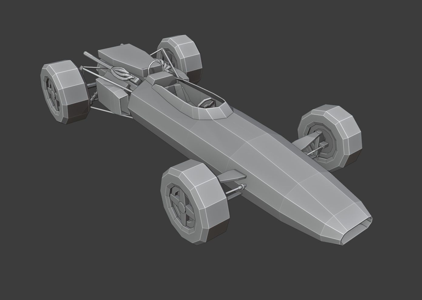 Lotus 43 Low Poly Low-poly 3D model_7