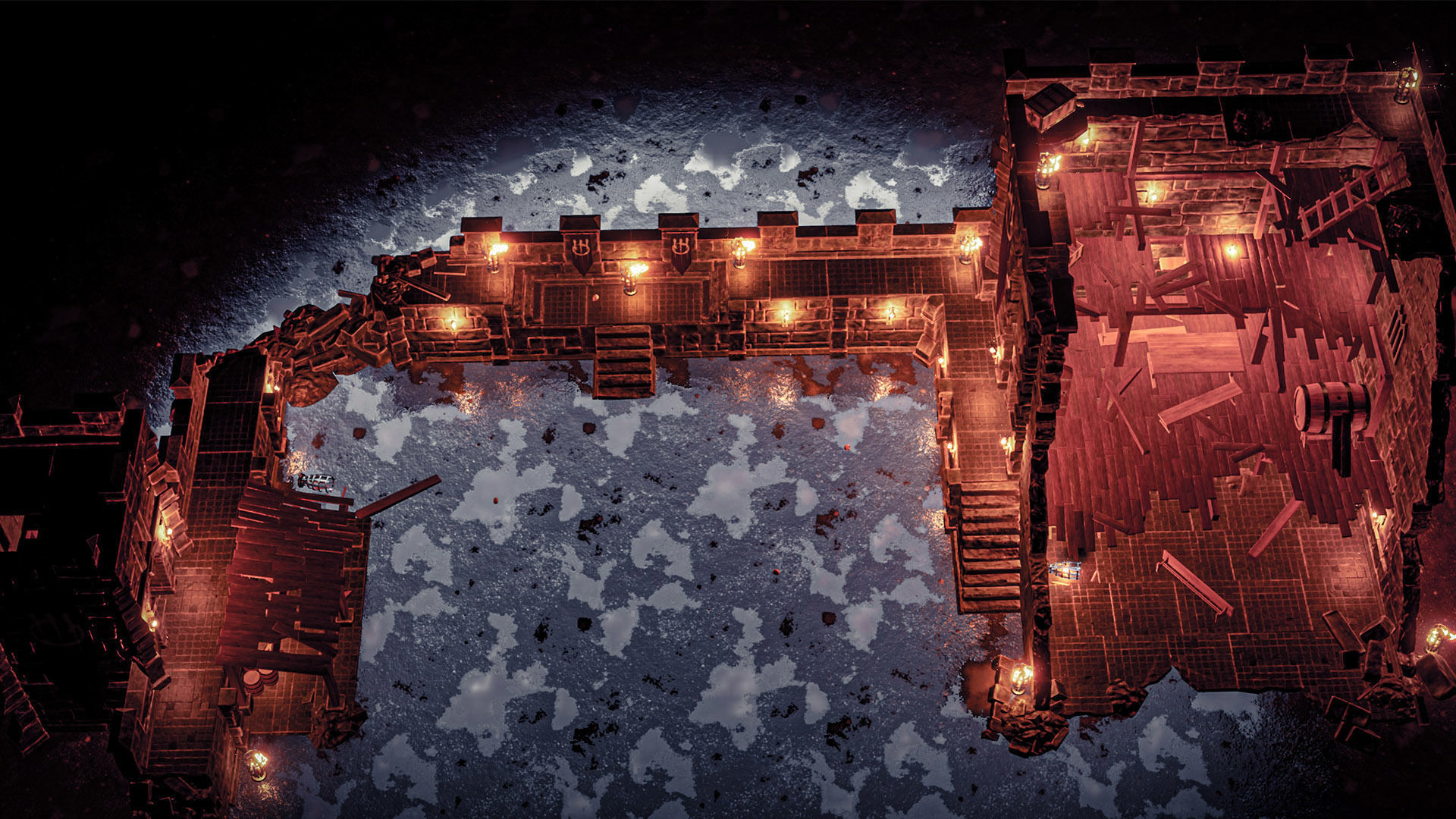 Castle Ruins Props Asset Low-poly 3D model_57