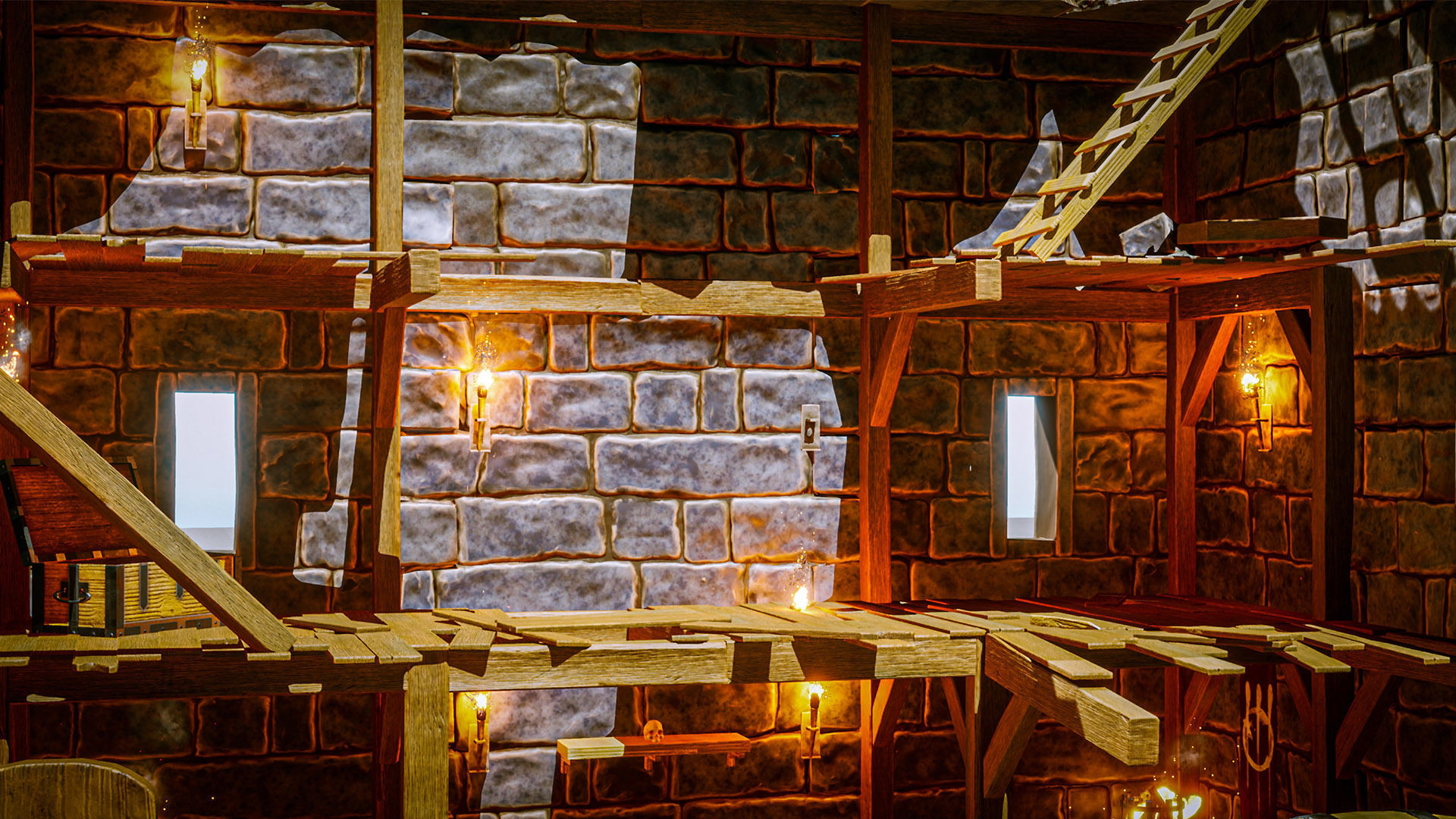 Castle Ruins Props Asset Low-poly 3D model_21