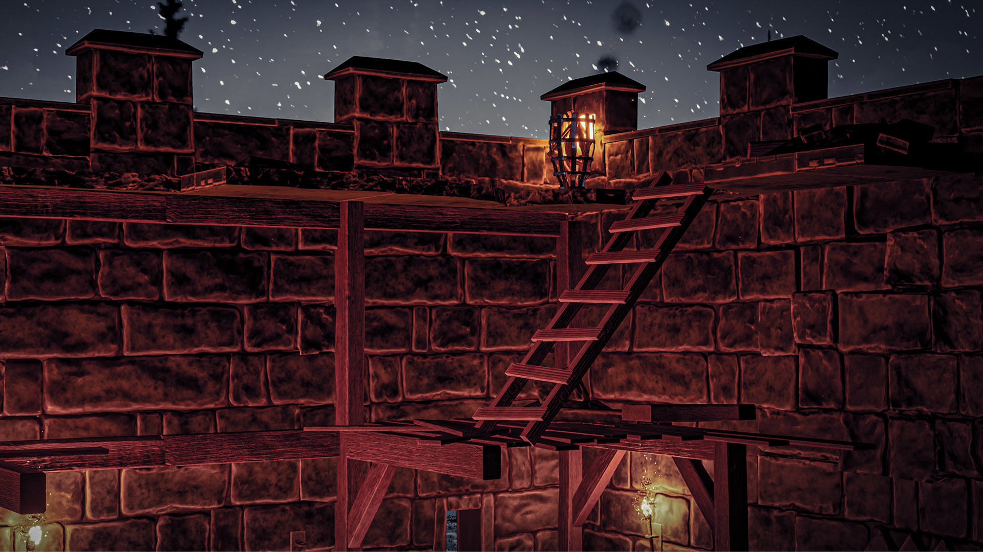 Castle Ruins Props Asset Low-poly 3D model_42