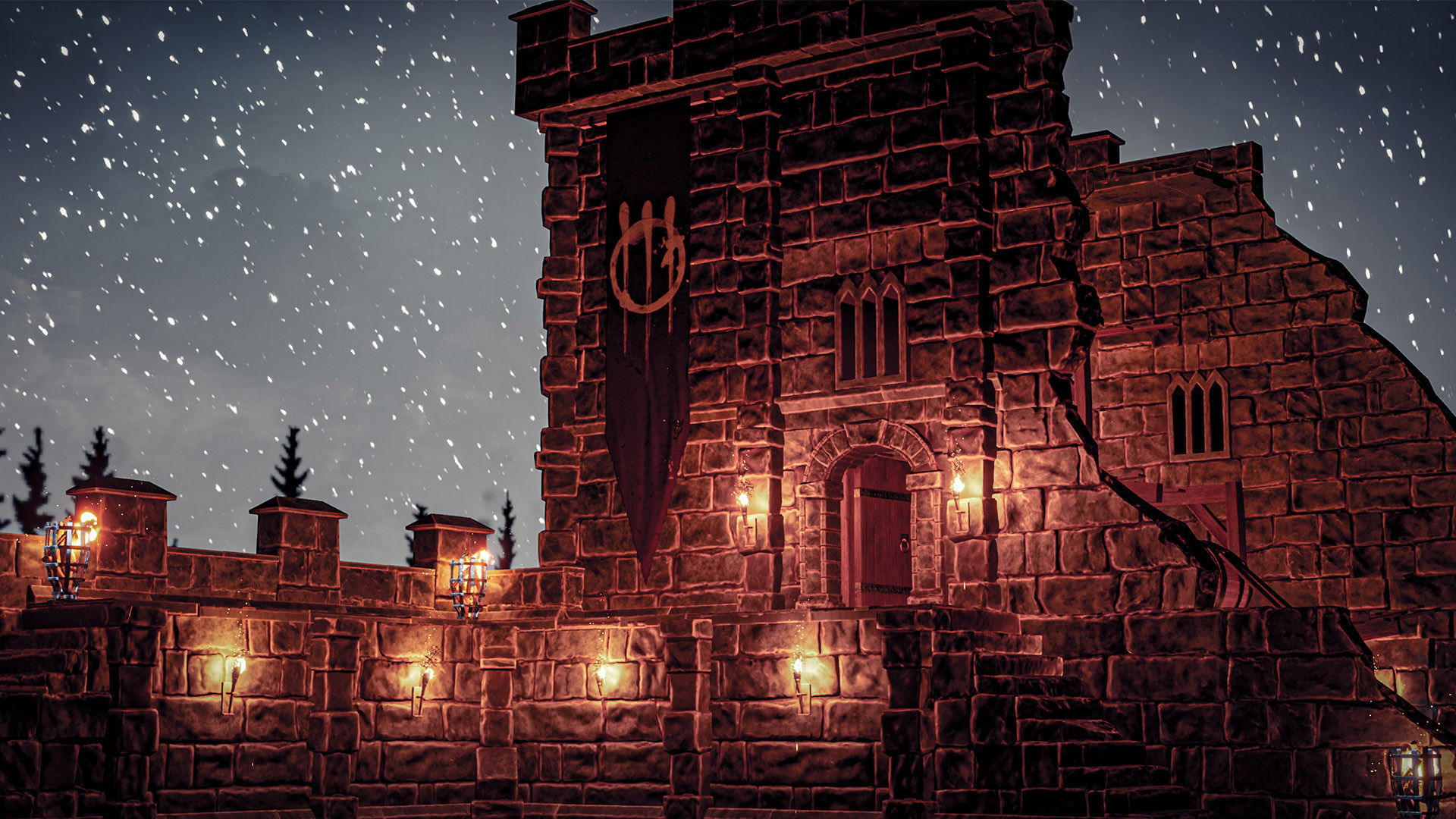 Castle Ruins Props Asset Low-poly 3D model_43