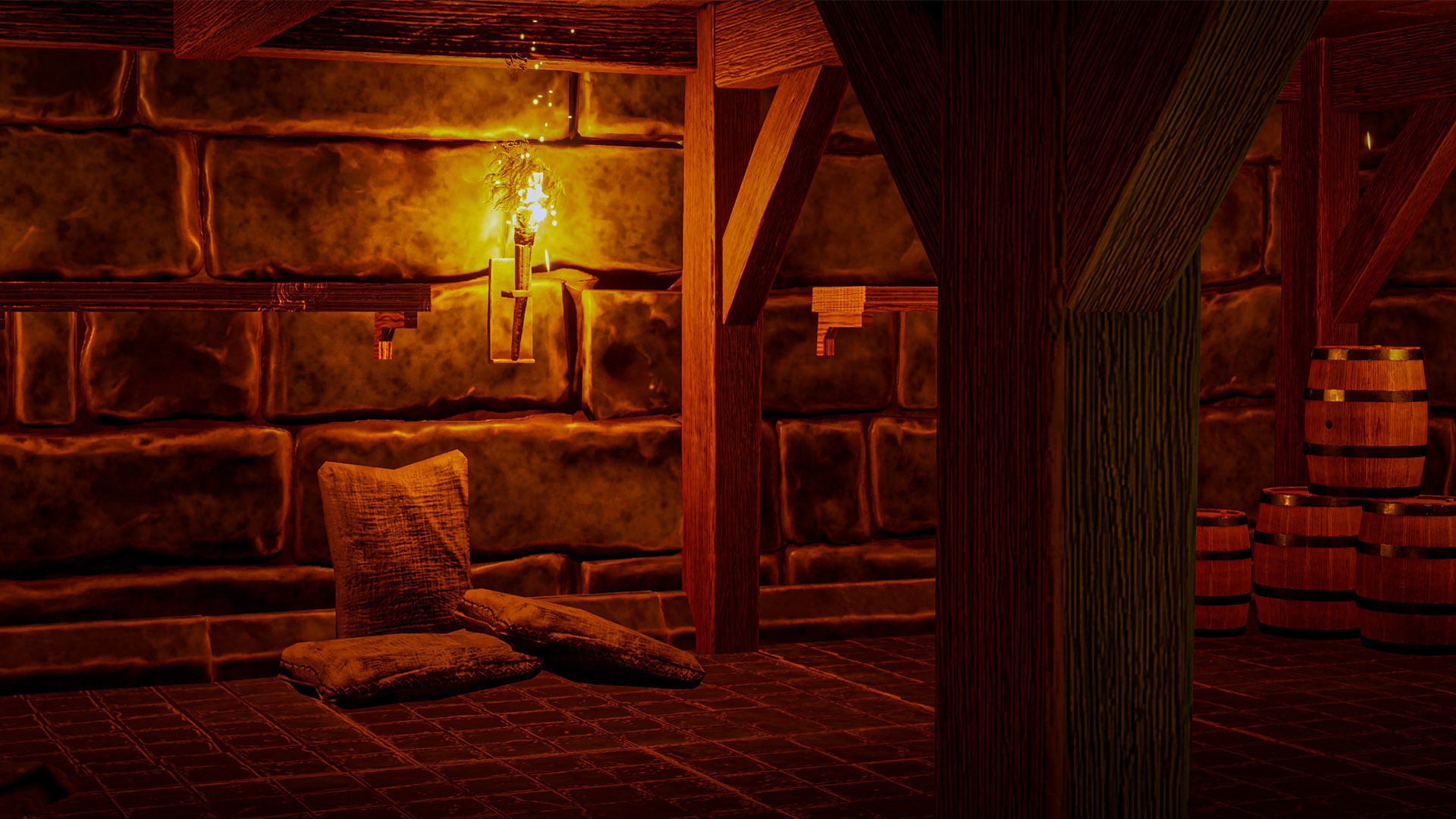 Castle Ruins Props Asset Low-poly 3D model_62