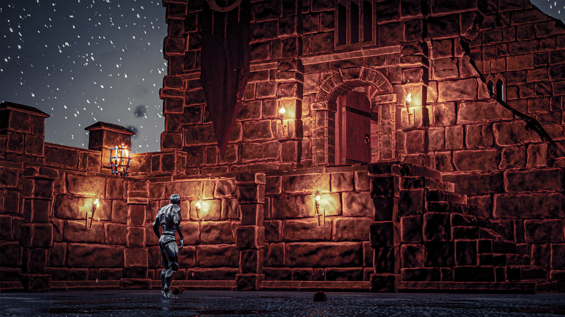 Castle Ruins Props Asset Low-poly 3D model_54