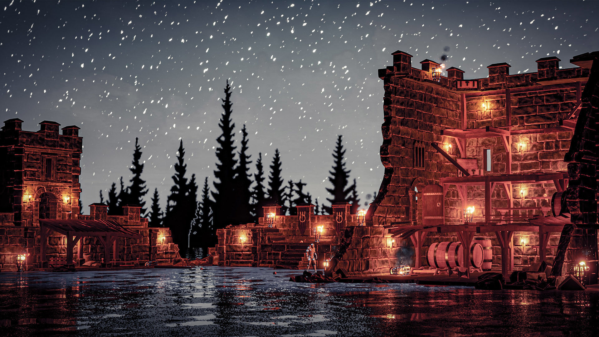 Castle Ruins Props Asset Low-poly 3D model_25