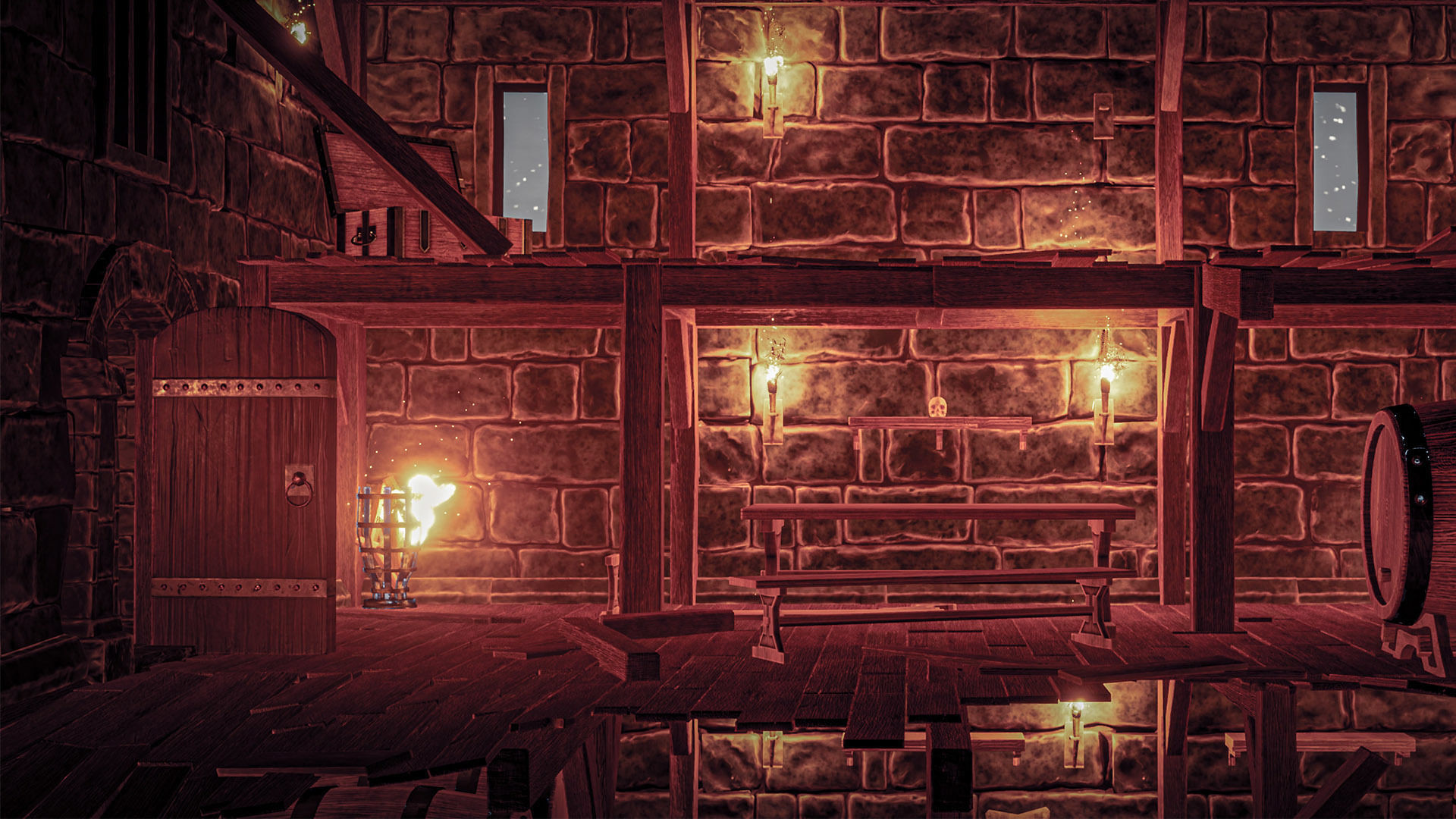 Castle Ruins Props Asset Low-poly 3D model_33